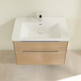 Тумба под раковину Villeroy & Boch Subway 3.0 77,2х57,6 см ДСП/алюминий дуб северный C574L0VJ