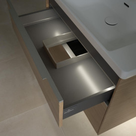 Тумба под раковину Villeroy & Boch Subway 3.0 77,2х57,6 см ДСП/алюминий дуб северный C574L0VJ