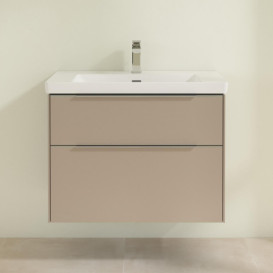 Тумба под раковину Villeroy & Boch Subway 3.0 77,2х57,6 см ДСП/алюминий тауп C574L0VM