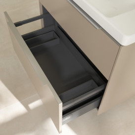 Тумба под раковину Villeroy & Boch Subway 3.0 77,2х57,6 см ДСП/алюминий тауп C574L0VM