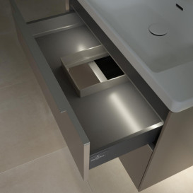 Тумба под раковину Villeroy & Boch Subway 3.0 77,2х57,6 см ДСП/алюминий тауп C574L0VM