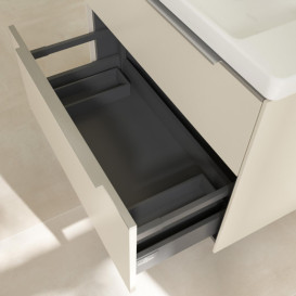 Тумба под раковину Villeroy & Boch Subway 3.0 77,2х57,6 см ДСП/алюминий серый кашемир  C574L0VN