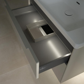 Тумба под раковину Villeroy & Boch Subway 3.0 77,2х57,6 см ДСП/алюминий серый кашемир  C574L0VN