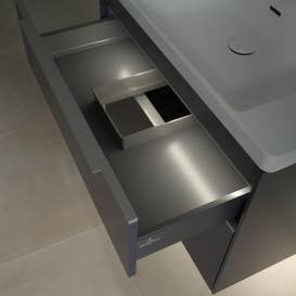 Тумба під раковину Villeroy & Boch Subway 3.0 77,2х57,6 см ДСП/алюміній морський синій C574L0VQ