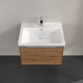 Тумба под раковину Villeroy & Boch Subway 3.0 62,2х42,9 см ДСП/алюминий дуб канзас C575L0RH