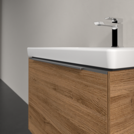 Тумба под раковину Villeroy & Boch Subway 3.0 62,2х42,9 см ДСП/алюминий дуб канзас C575L0RH
