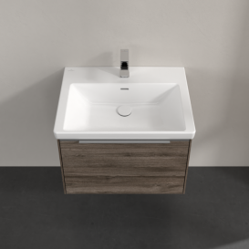 Тумба под раковину Villeroy & Boch Subway 3.0 62,2х42,9 см ДСП/алюминий дуб каменный C575L0RK