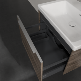 Тумба под раковину Villeroy & Boch Subway 3.0 62,2х42,9 см ДСП/алюминий дуб каменный C575L0RK