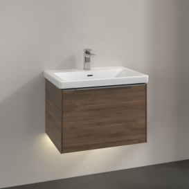 Тумба под раковину Villeroy & Boch Subway 3.0 62,2х42,9 см ДСП/алюминий дуб аризона C575L0VH