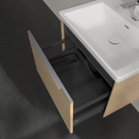 Тумба под раковину Villeroy & Boch Subway 3.0 62,2х42,9 см ДСП/алюминий дуб северный  C575L0VJ