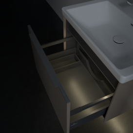 Тумба под раковину Villeroy & Boch Subway 3.0 62,2х42,9 см ДСП/алюминий тауп C575L0VM