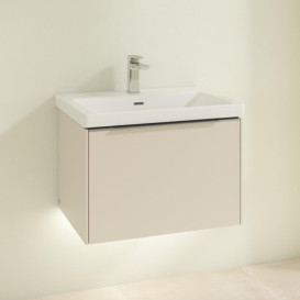 Тумба под раковину Villeroy & Boch Subway 3.0 62,2х42,9 см ДСП/алюминий серый кашемир C575L0VN