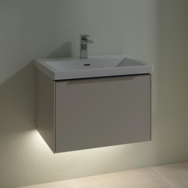 Тумба под раковину Villeroy & Boch Subway 3.0 62,2х42,9 см ДСП/алюминий серый кашемир C575L0VN