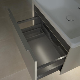 Тумба под раковину Villeroy & Boch Subway 3.0 62,2х42,9 см ДСП/алюминий серый кашемир C575L0VN