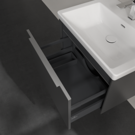 Тумба під раковину Villeroy & Boch Subway 3.0 62,2х42,9 см ДСП/алюміній графіт C575L0VR
