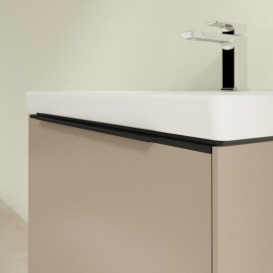 Тумба під раковину Villeroy & Boch Subway 3.0 62,2х42,9 см ДСП/алюміній тауп/чорний вулкан C575L1VM