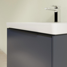 Тумба під раковину Villeroy & Boch Subway 3.0 62,2х42,9 см ДСП/алюміній морський синій/чорний вулкан C575L1VQ