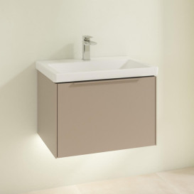 Тумба під раковину Villeroy & Boch Subway 3.0 62,2х42,9 см ДСП/алюміній тауп/монохром C575L2VM