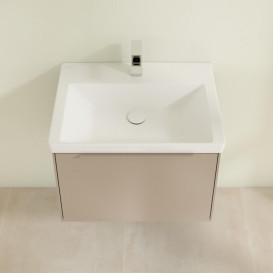 Тумба під раковину Villeroy & Boch Subway 3.0 62,2х42,9 см ДСП/алюміній тауп/монохром C575L2VM