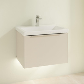 Тумба под раковину Villeroy & Boch Subway 3.0 62,2х42,9 см ДСП/алюминий серый кашемир/монохром C575L2VN