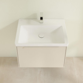 Тумба под раковину Villeroy & Boch Subway 3.0 62,2х42,9 см ДСП/алюминий серый кашемир/монохром C575L2VN