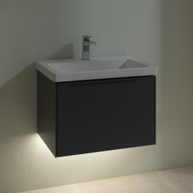 Тумба под раковину Villeroy & Boch Subway 3.0 62,2х42,9 см ДСП/алюминий графит/монохром C575L2VR