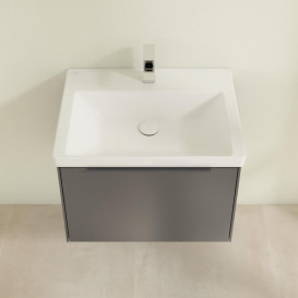 Тумба под раковину Villeroy & Boch Subway 3.0 62,2х42,9 см ДСП/алюминий графит/монохром C575L2VR