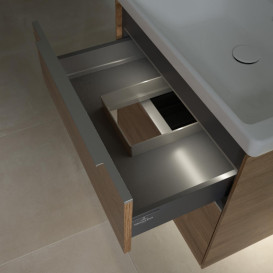 Тумба под раковину Villeroy & Boch Subway 3.0 62,2х57,6 см ДСП/алюминий дуб канзас C576L0RH