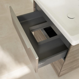 Тумба под раковину Villeroy & Boch Subway 3.0 62,2х57,6 см ДСП/алюминий дуб каменный C576L0RK