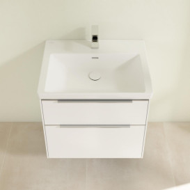 Тумба под раковину Villeroy & Boch Subway 3.0 62,2х57,6 см ДСП/алюминий чистый белый C576L0VF