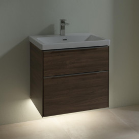 Тумба під раковину Villeroy & Boch Subway 3.0 62,2х57,6 см ДСП/алюміній дуб аризона C576L0VH