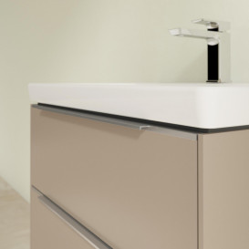 Тумба под раковину Villeroy & Boch Subway 3.0 62,2х57,6 см ДСП/алюминий тауп C576L0VM