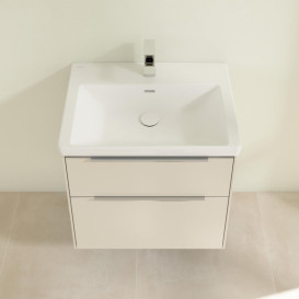 Тумба под раковину Villeroy & Boch Subway 3.0 62,2х57,6 см ДСП/алюминий серый кашемир C576L0VN