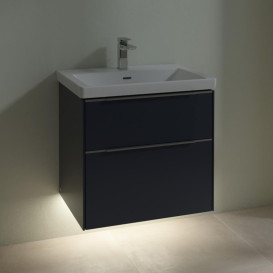 Тумба під раковину Villeroy & Boch Subway 3.0 62,2х57,6 см ДСП/алюміній морський синій C576L0VQ