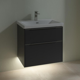 Тумба під раковину Villeroy & Boch Subway 3.0 62,2х57,6 см ДСП/алюміній графіт C576L0VR