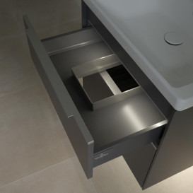 Тумба під раковину Villeroy & Boch Subway 3.0 62,2х57,6 см ДСП/алюміній графіт C576L0VR