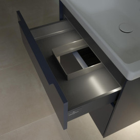 Тумба под раковину Villeroy & Boch Subway 3.0 62,2х57,6 см ДСП/алюминий морской синий/монохром C576L2VQ