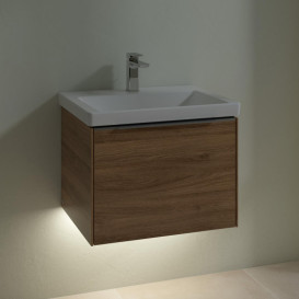 Тумба під раковину Villeroy & Boch Subway 3.0 57,2х42,9 см ДСП/алюміній дуб канзас C577L0RH