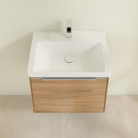Тумба під раковину Villeroy & Boch Subway 3.0 57,2х42,9 см ДСП/алюміній дуб канзас C577L0RH