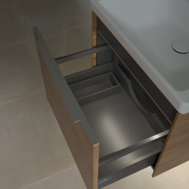 Тумба під раковину Villeroy & Boch Subway 3.0 57,2х42,9 см ДСП/алюміній дуб канзас C577L0RH