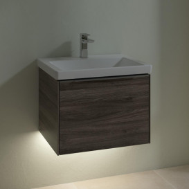 Тумба під раковину Villeroy & Boch Subway 3.0 57,2х42,9 см ДСП/алюміній кам'яний дуб C577L0RK