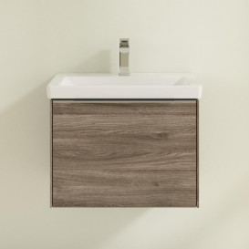 Тумба під раковину Villeroy & Boch Subway 3.0 57,2х42,9 см ДСП/алюміній кам'яний дуб C577L0RK