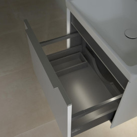 Тумба под раковину Villeroy & Boch Subway 3.0 57,2х42,9 см ДСП/алюминий чистый белый C577L0VF