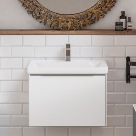 Тумба под раковину Villeroy & Boch Subway 3.0 57,2х42,9 см ДСП/алюминий чистый белый C577L0VF