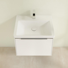 Тумба под раковину Villeroy & Boch Subway 3.0 57,2х42,9 см ДСП/алюминий чистый белый C577L0VF