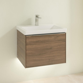 Тумба под раковину Villeroy & Boch Subway 3.0 57,2х42,9 см ДСП/алюминий дуб аризона C577L0VH