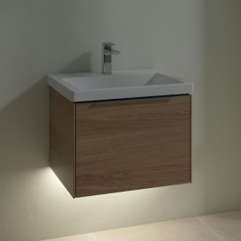 Тумба под раковину Villeroy & Boch Subway 3.0 57,2х42,9 см ДСП/алюминий дуб северный C577L0VJ