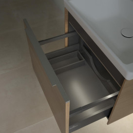 Тумба под раковину Villeroy & Boch Subway 3.0 57,2х42,9 см ДСП/алюминий дуб северный C577L0VJ