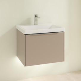 Тумба под раковину Villeroy & Boch Subway 3.0 57,2х42,9 см ДСП/алюминий тауп C577L0VM