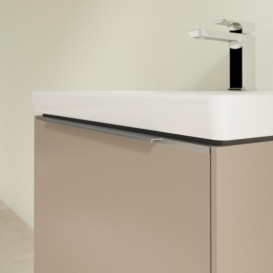 Тумба под раковину Villeroy & Boch Subway 3.0 57,2х42,9 см ДСП/алюминий тауп C577L0VM